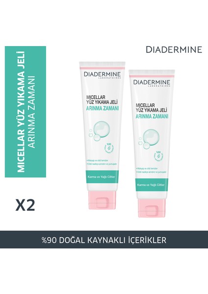 Mıcellar Yüz Yıkama Jeli Arınma Zamanı 150 Ml X 2 Paket