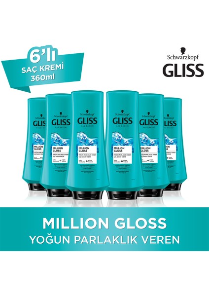 Million Gloss Saç Kremi 360 Ml X 6 Adet