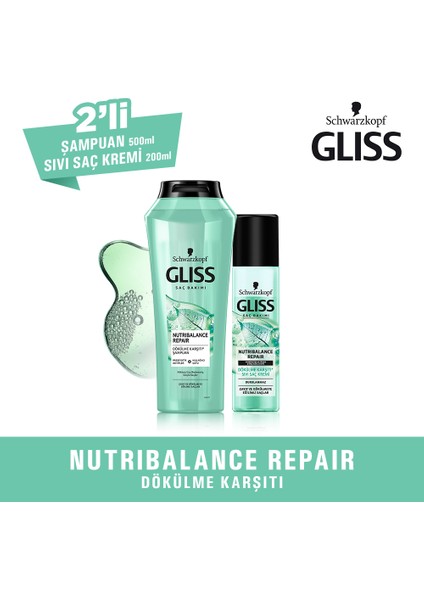 Nutribalance Şampuan 500 Ml + Sıvı Saç Kremi 200 Ml