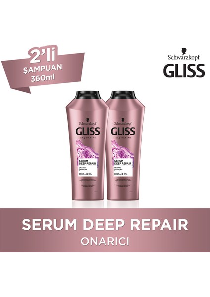 Serum Deep Repair Şampuan 360 Ml X 2 Adet