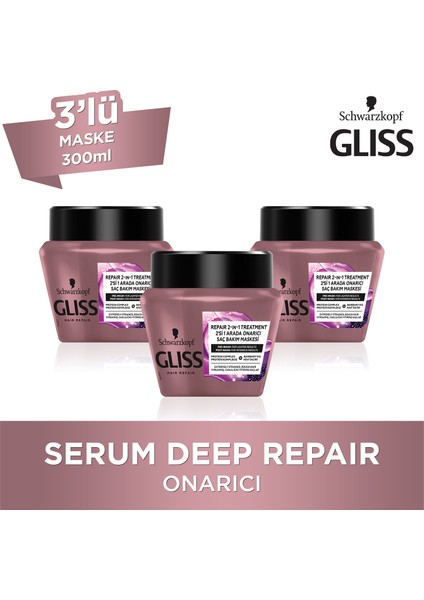 Serum Deep Repair Maske 300 Ml X 3 Adet