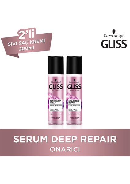 Serum Deep Repair Sıvı Saç Kremi 200 Ml X 2 Adet