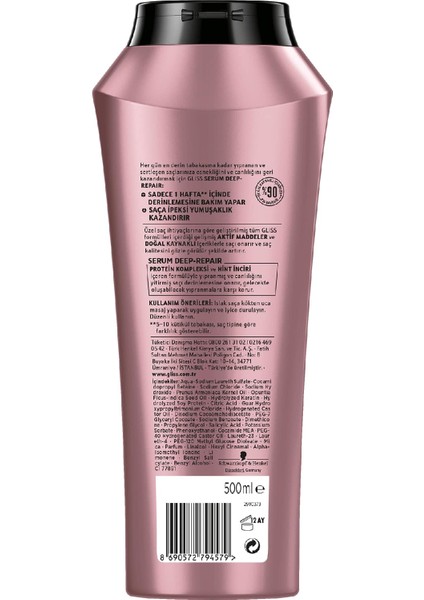 Serum Deep Repair Şampuan 500 Ml + Serum Deep Repair Şampuan 360 Ml