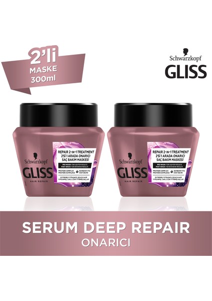 Serum Deep Repair Maske 300 Ml X 2 Adet