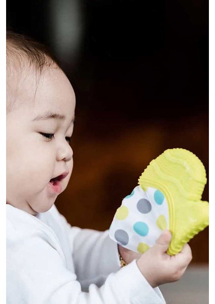 Glüv Silikon Diş Kaşıyıcı Eldiven Yeşil 0 Ay+ indirimleri