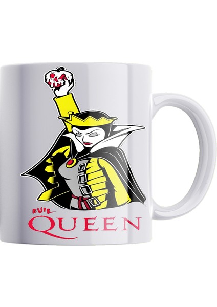 Queen Çift Baskılı Porselen Kupa