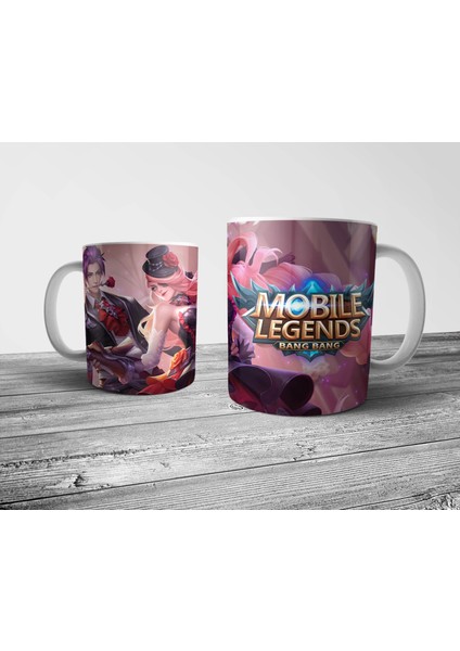 Mobile Legends Gusion & Lesley Valentines Sevgili Kupa Bardak Model 1 fiyatları