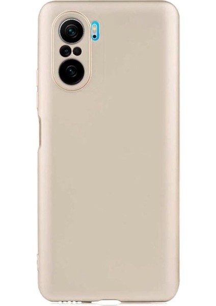 Xiaomi Redmi K40 Pro Premium Matte Silikon Kılıf - Gold