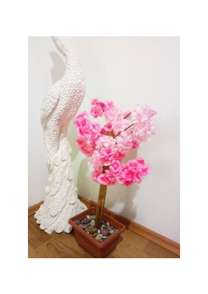 65 cm Boyunda Pembe Bahar Dalı Mini Pembe Bahar Dalı Ağacı Çiçek fiyatları