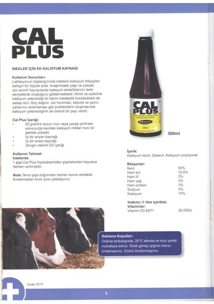 Cal Plus 500 Ml. fiyatları
