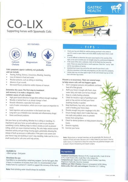 Co-lix Paste 30 ml. fiyatları