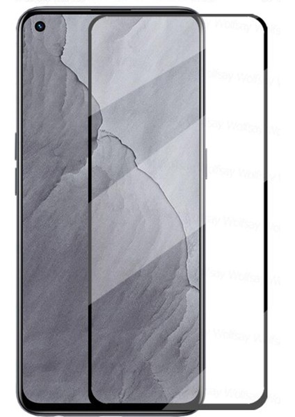 Realme Gt Master Edition Tam Kaplayan Çerçeveli Cam Koruma - Siyah