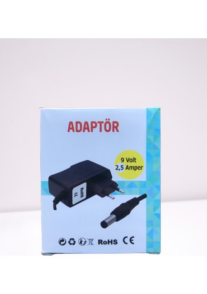 9V 2.5A Priz Tip Adaptör