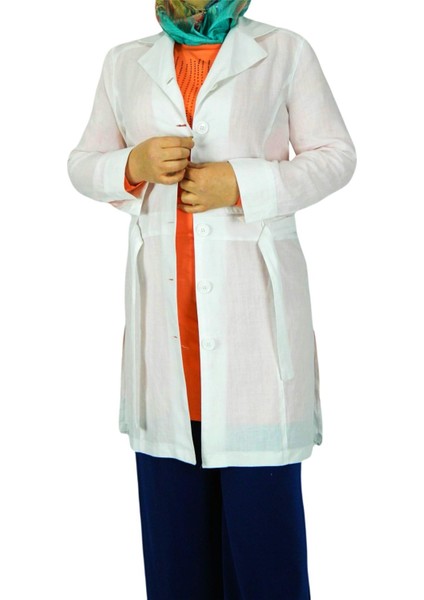 Kadın Kemerli Keten Tunik EFL3176