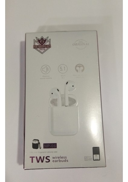 Tws Bluetooth Kulaklık Beyaz + Kulaklık Kılıfı fiyatları