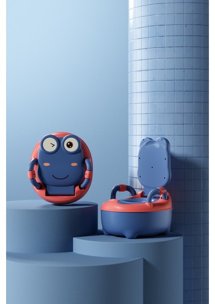 Mooie Baby's Mooiebaby's Frog Potty Çocuk Tuvaleti, Taşınabilir Eğitim Lazımlığı, Carry Potty