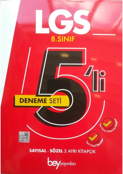 8. Sınıf LGS 5 Deneme Seti (Ciltli)