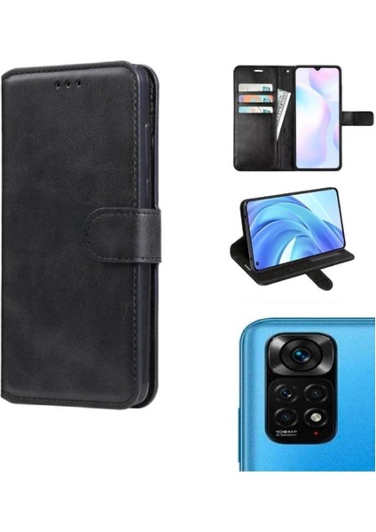 Xiaomi Redmi Note 11S Cüzdanlı ve Kapaklı Kılıf
