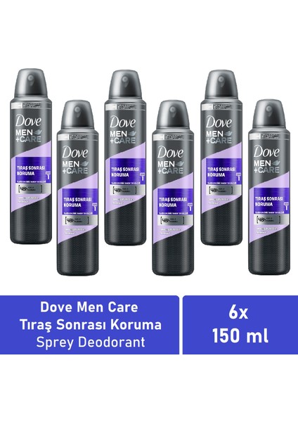 Men Care Deodorant Tıraş Sonrası Koruma 150 ml - 6 Adet