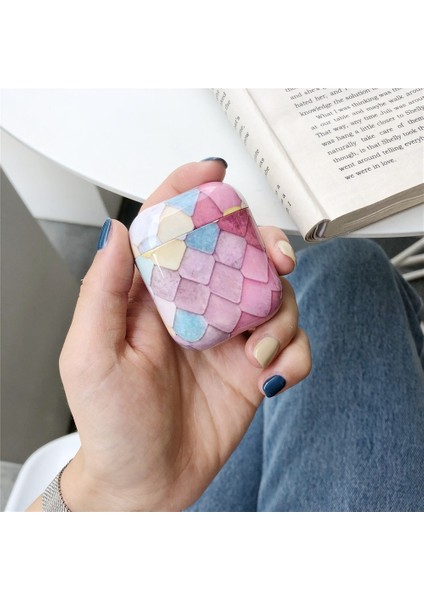 1/2 Balık Ölçeği Pembe Için Parlak Renkli Kulaklık Kılıfı (Yurt Dışından) fırsatları