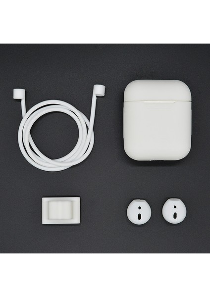 1/2 Beyaz Için Bluetooth Kulaklık Kapağı Seti (Yurt Dışından)