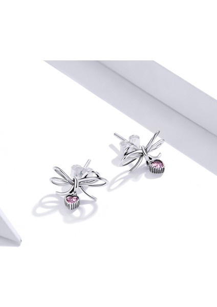 S925 Sterlıng Gümüş Bowknot Kadın Küpe (Yurt Dışından) modelleri