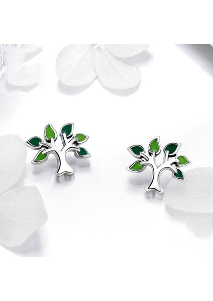 Hayat Ağacı Kalp Küpe S925 Gümüş Küpe (Yurt Dışından) fiyatları