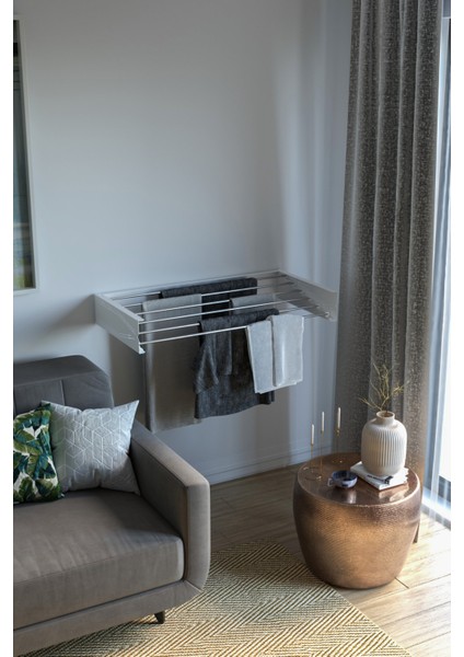 Pratik Çamaşır Kurutmalığı Dekoratif Askılık 95CM fiyatları