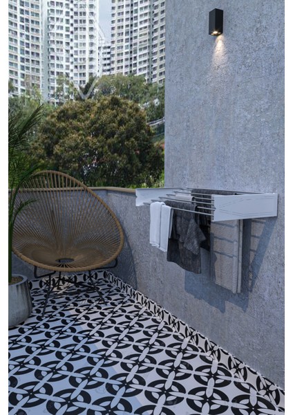 Pratik Çamaşır Kurutmalığı Dekoratif Askılık 95CM indirimleri