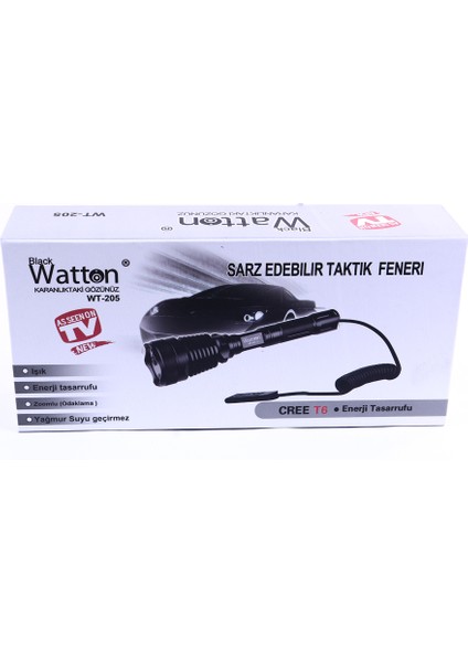 WT-205 Orjinal 800 Lümen T6 Özel Avcı Feneri