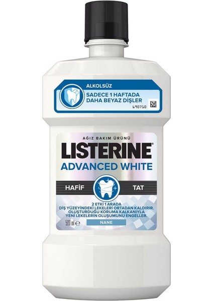 Ağız Bakım Suyu Advanced White Hafif Tat 500 Ml fiyatları