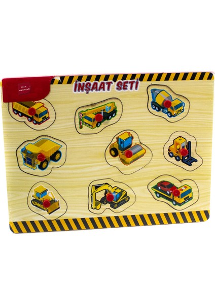 Ahşap Puzzle Inşaat Seti 9 Parça