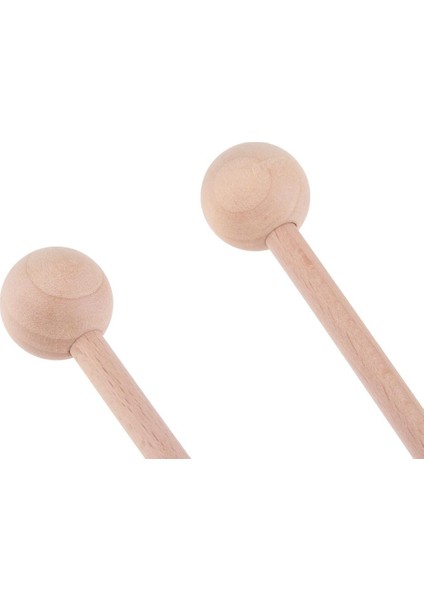 SunniMix Çift Davul Marimba Ksilofon Perküsyon Mallets Sert Ahşap 42 cm.