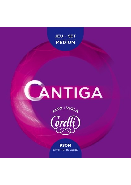 Corelli Cantiga 930M Viola String Set Viyola Teli (Medium Tension)