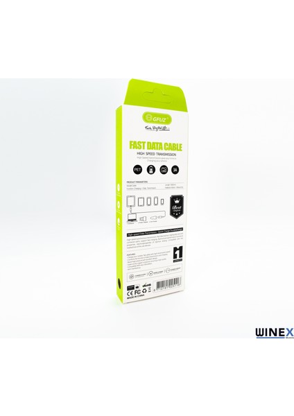 GFZ116 Type-C 3.0A Hızlı Şarj ve Data Kablosu 1m Beyaz fırsatları