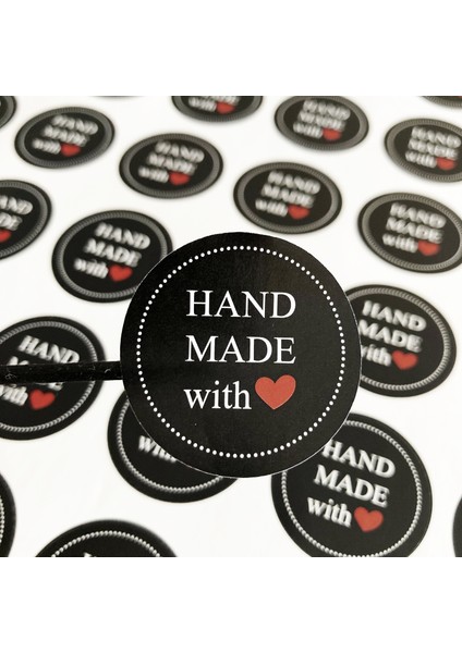 Hand Made Etiketi Yuvarlak Sticker 4CMX4CM 70 fiyatları