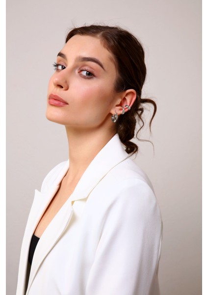 Gümüş Sarmal Earcuff Set