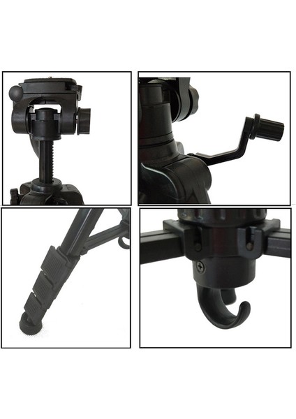 ET-668 Cep Telefonu Kamera Fotoğrafçılığı Tripod Canlı Destek Siyah (Yurt Dışından) modelleri