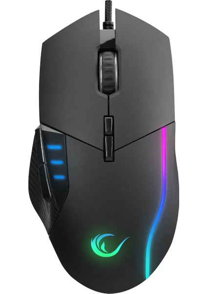 SMx-R83 x-Force USB Siyah 10000 Dpi RGB Aydınlatmalı Gaming Oyuncu Mouse