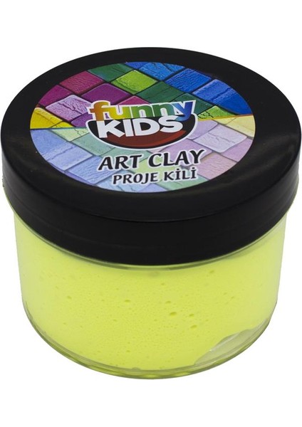 Funny Kids Art Clay Proje Kili 40CC - 576 Neon Sarı