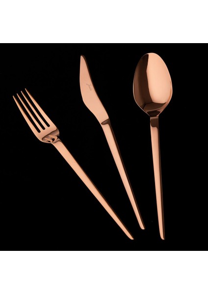 5700 Cius 12 Kişilik 84 Parça Titanyum Bronz Çatal Kaşık Bıçak Takımı fiyatları