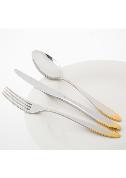 Morfeu 12 Kişilik 84 Parça Altın Çatal Kaşık Bıçak Takımı fiyatları