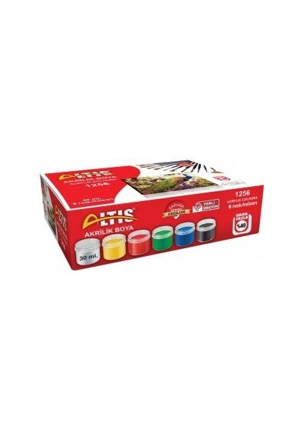 Altıs Akrilik Boya 30 ml x 6 Renk 1256