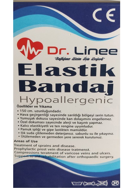 Dr Linee Elastik Bandaj 6cm X 150cm (Yüksek Kalite)