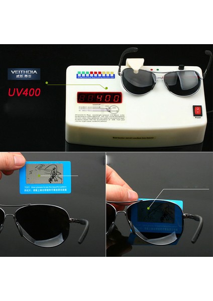 Dikdörtgen Alüminyum Güneş Gözlüğü - Polarize UV400 Lens (Yurt Dışından) indirimleri