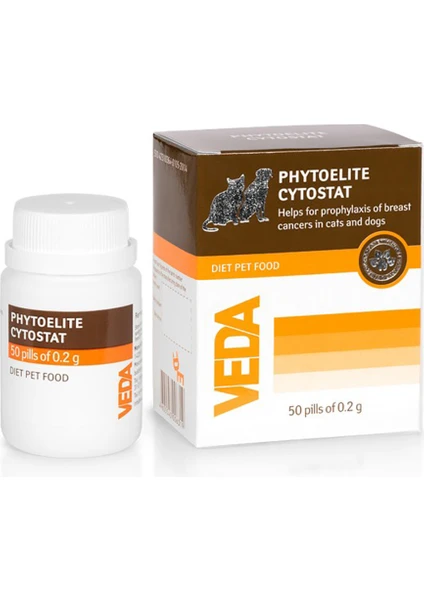 Phytoelite Cytostat Diyetetik Tamamlayıcı Gıda Takviyesi Kedi&köpek 50 Tablet