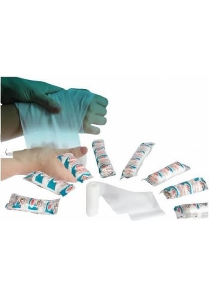 Elastik Sargı Bezi 6 Cm X 4 Mt (Gerilmeden) 50 Adet