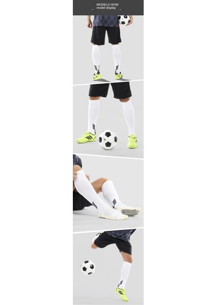 4 Çift Kaymaz Futbol Çorabı Erkek Kompresyon Basketbolu (Yurt Dışından)