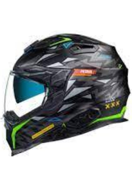 X.wst 2 Rockcıty Mat Siyah-Neon Sarı Kask