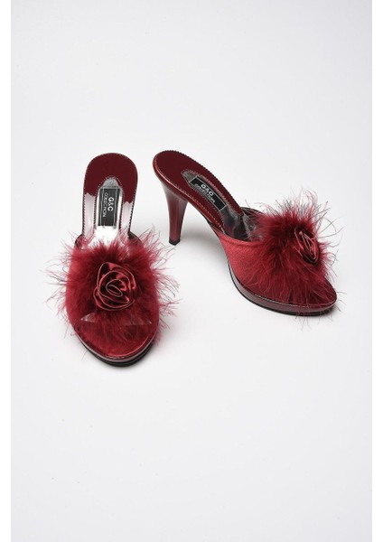 Gc Gül Aksesuarlı Platform Pnponlu Bayan Terlik GC190 fiyatları